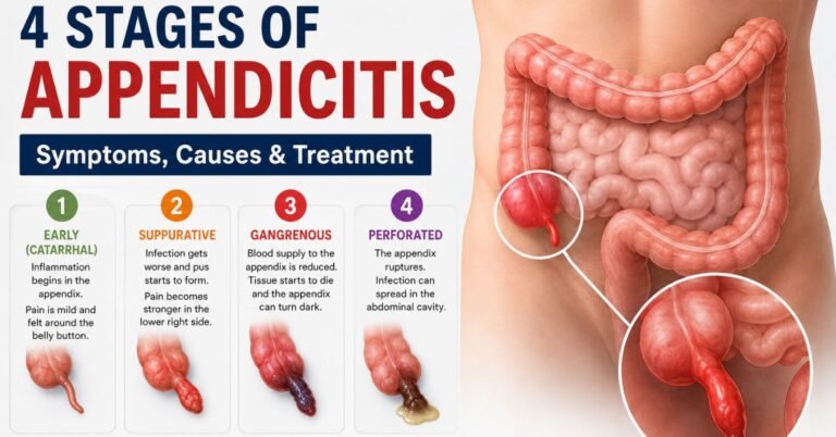 4 Stages of Appendicitis
